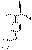 2-[(Methoxy)(4-phenoxyphenyl)methylene]malononitrile molecular structure (CAS 330792-69-3)