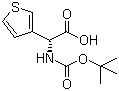 structure of CAS# 33130-97-1, Boc-(R)-3-Thienylglycine