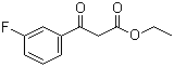 structure of CAS# 33166-77-7, Ethyl (3-fluorobenzoyl)acetate