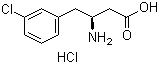structure of CAS# 331763-54-3, (S)-3-氨基-4-(3-氯苯基)丁酸盐酸盐