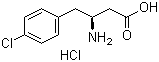(S)-3-Amino-4-(4-chlorophenyl)butyric acid hydrochloride molecular structure (CAS 331763-58-7)