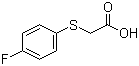 (4-Fluorophenylthio)acetic acid molecular structure (CAS 332-51-4)