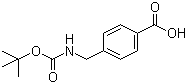 structure of CAS# 33233-67-9, 4-[(tert-Butoxycarbonylamino)methyl]benzoic acid