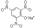Sodium picrate molecular structure (CAS 3324-58-1)