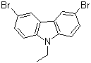 structure of CAS# 33255-13-9, 3,6-二溴-9-乙基咔唑