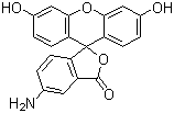 structure of CAS# 3326-34-9, 5-Aminofluorescein
