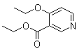 structure of CAS# 33279-63-9, 4-Ethoxy-3-pyridinecarboxylic acid ethyl ester