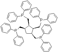 structure of CAS# 333380-86-2, all-cis-1,2,3,4-Tetrakis[(diphenylphosphino)methyl]cyclopentane