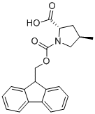 structure of CAS# 333777-34-7, N-(9-Fluorenylmethoxycarbonyl)-(2S,4R)-4-methylproline