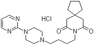 Buspirone hydrochloride molecular structure (CAS 33386-08-2)