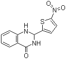 CAS 登录号：33389-33-2, 1,2-二氢-2-(5-硝基-2-噻吩基)喹唑啉-4(3H)-酮