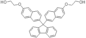2,2'-[9H-芴-9-亚基二(6,2-萘二基氧基)]二[乙醇]分子结构 (CAS 334008-97-8)