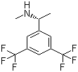 (R)-N-甲基-1-[3,5-二(三氟甲基)苯基]乙胺分子结构 (CAS 334477-60-0)