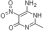 6-Amino-2-methyl-5-nitro-4(1H)-pyrimidinone molecular structure (CAS 3346-57-4)