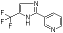structure of CAS# 33468-84-7, 3-(4-Trifluoromethyl-1H-imidazol-2-yl)pyridine