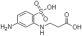 2-beta-Carboxyethylamino-4-aminobenzenesulfonicacid molecular structure (CAS 334757-72-1)