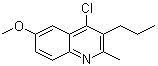 4-Chloro-6-methoxy-2-methyl-3-propylquinoline molecular structure (CAS 3348-22-9)