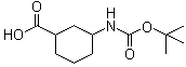 structure of CAS# 334932-13-7, 3-(tert-Butoxycarbonylamino)-1-cyclohexanecarboxylic acid