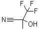structure of CAS# 335-08-0, 2-Trifluoromethyl-2-hydroxypropionitrile