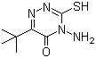 4-氨基-6-叔丁基-3-巯基-1,2,4-三嗪-5(4H)-酮分子结构 (CAS 33509-43-2)