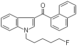 structure of CAS# 335161-24-5, [1-(5-氟戊基)-1H-吲哚-3-基]-1-萘基甲酮