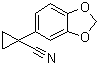 structure of CAS# 33522-14-4, 1-(1,3-Benzodioxol-5-yl)cyclopropanecarbonitrile