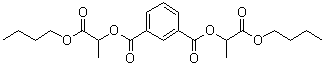 1,3-Benzenedicarboxylic acid 1,3-bis(2-butoxy-1-methyl-2-oxoethyl) ester molecular structure (CAS 3353-37-5)
