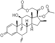 Diflorasone diacetate molecular structure (CAS 33564-31-7)