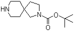 structure of CAS# 336191-17-4, tert-Butyl 2,8-diazaspiro[4.5]decane-2-carboxylate