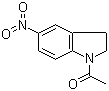 CAS # 33632-27-8, 1-Acetyl-5-nitroindoline, 1-(5-Nitro-2,3-dihydro-1H-indol-1-yl)ethanone, 1-(5-Nitro-2,3-dihydro-1H-indol-1-yl)ethan-1-one