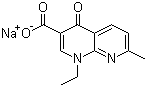 structure of CAS# 3374-05-8, Nalidixic acid sodium salt