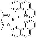 CAS # 337526-87-1, Bis(2-benzo[h]quinoline-C2,N')(acetylacetonato)iridium(III)