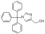 1-三苯基甲基咪唑-4-甲醇分子结构 (CAS 33769-07-2)