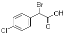 2-Bromo-2-(4-chlorophenyl)acetic acid molecular structure (CAS 3381-73-5)