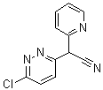 structure of CAS# 338779-25-2, 6-Chloro-alpha-2-pyridinyl-3-pyridazineacetonitrile