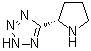 structure of CAS# 33878-70-5, (S)-5-Pyrrolidin-2-yltetrazole