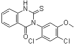 3-(2,4-Dichloro-5-methoxyphenyl)-2,3-dihydro-2-thioxo-4(1H)-quinazolinone molecular structure (CAS 338967-87-6)