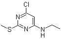 structure of CAS# 339017-83-3, 6-Chloro-N-ethyl-2-(methylthio)-4-pyrimidinamine