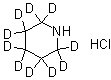 十氘代哌啶盐酸盐分子结构 (CAS 339080-76-1)