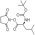 structure of CAS# 3392-09-4, Boc-L-Leucine N-hydroxysuccinimide ester