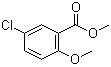 structure of CAS# 33924-48-0, Methyl 5-chloro-2-methoxybenzoate