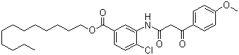 CAS 登录号：33942-96-0, 2'-氯-5'-十二烷氧羰基-2-(4-甲氧苯甲酰基)乙酰苯胺
