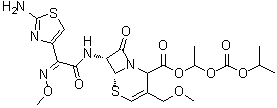 CAS # 339528-86-8, 1-[[(1-Methylethoxy)carbonyl]oxy]ethyl (6R,7R)-7-[[(2Z)-2-(2-amino-4-thiazolyl)-2-(methoxyimino)acetyl]amino]-3-(methoxymethyl)-8-oxo-5-thia-1-azabicyclo[4.2.0]oct-3-ene-2-carboxylate