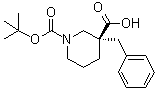 structure of CAS# 339539-81-0, (R)-3-Benzyl-1-(tert-butoxycarbonyl)piperidine-3-carboxylic acid