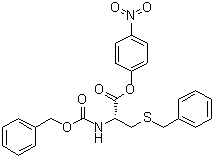 structure of CAS# 3401-37-4, S-Benzyl-N-benzyloxycarbonyl-L-cysteine p-nitrophenyl ester