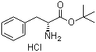 structure of CAS# 3403-25-6, D-Phenylalanine tert-butyl ester hydrochloride