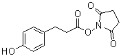 structure of CAS# 34071-95-9, 4-Hydroxybenzenepropanoic acid 2,5-dioxo-1-pyrrolidinyl ester