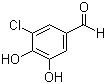 3-Chloro-4,5-dihydroxybenzaldehyde molecular structure (CAS 34098-18-5)
