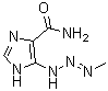 structure of CAS# 3413-72-7, 5-[2-(Methylimino)hydrazinyl]-1H-imidazole-4-carboxamide