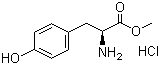 L-酪氨酸甲酯盐酸盐分子结构 (CAS 3417-91-2)